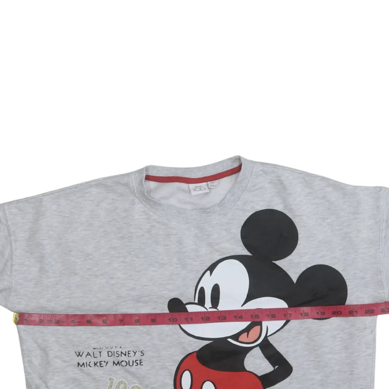 Disney 90's Mickey Mouse Crew Neck Sweatshirt Large Grey sold by Vintage Club product image thumbnail 5