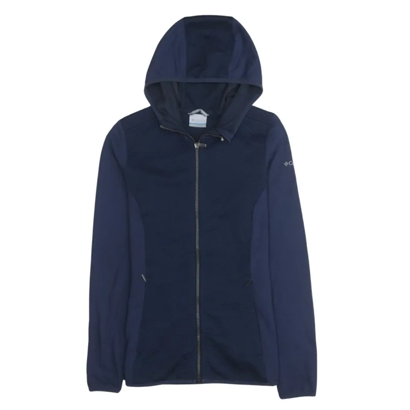 Columbia 90's Plain Full Zip Up Windbreaker Medium Navy Blue sold by Vintage Club