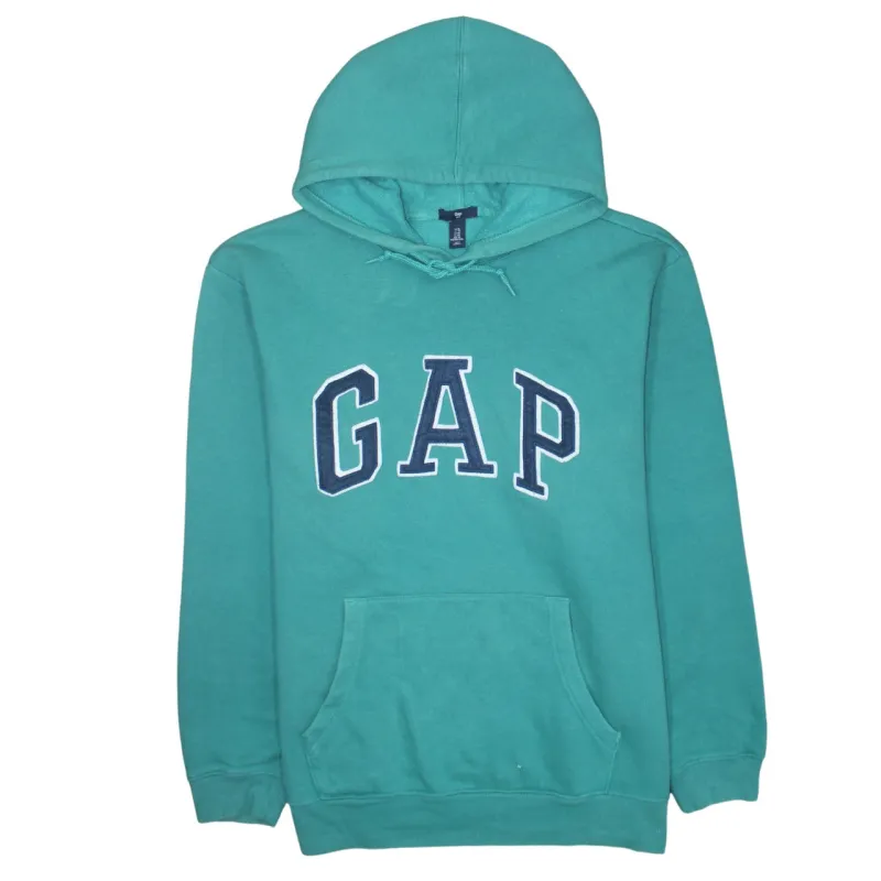 Gap 90's Spellout Pullover Hoodie XLarge Green made by GAP