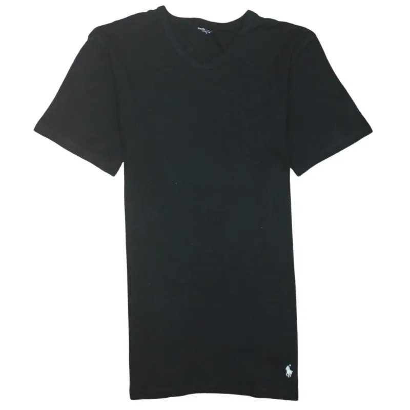 Polo Ralph Lauren 90's Short Sleeves V Neck T Shirt XLarge Black made by Polo by Ralph Lauren
