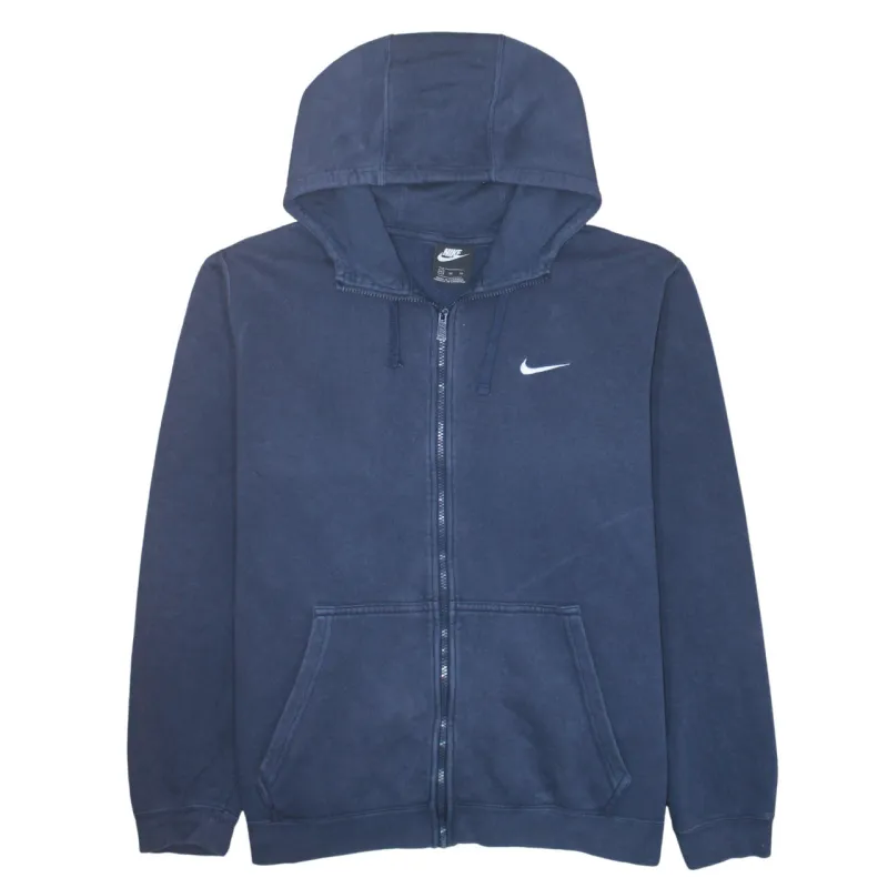 Nike 90's Swoosh Full Zip Up Hoodie XLarge Navy Blue sold by Vintage Club