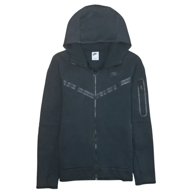 Nike 90's Swoosh Full Zip Up Hoodie Small Black sold by Vintage Club