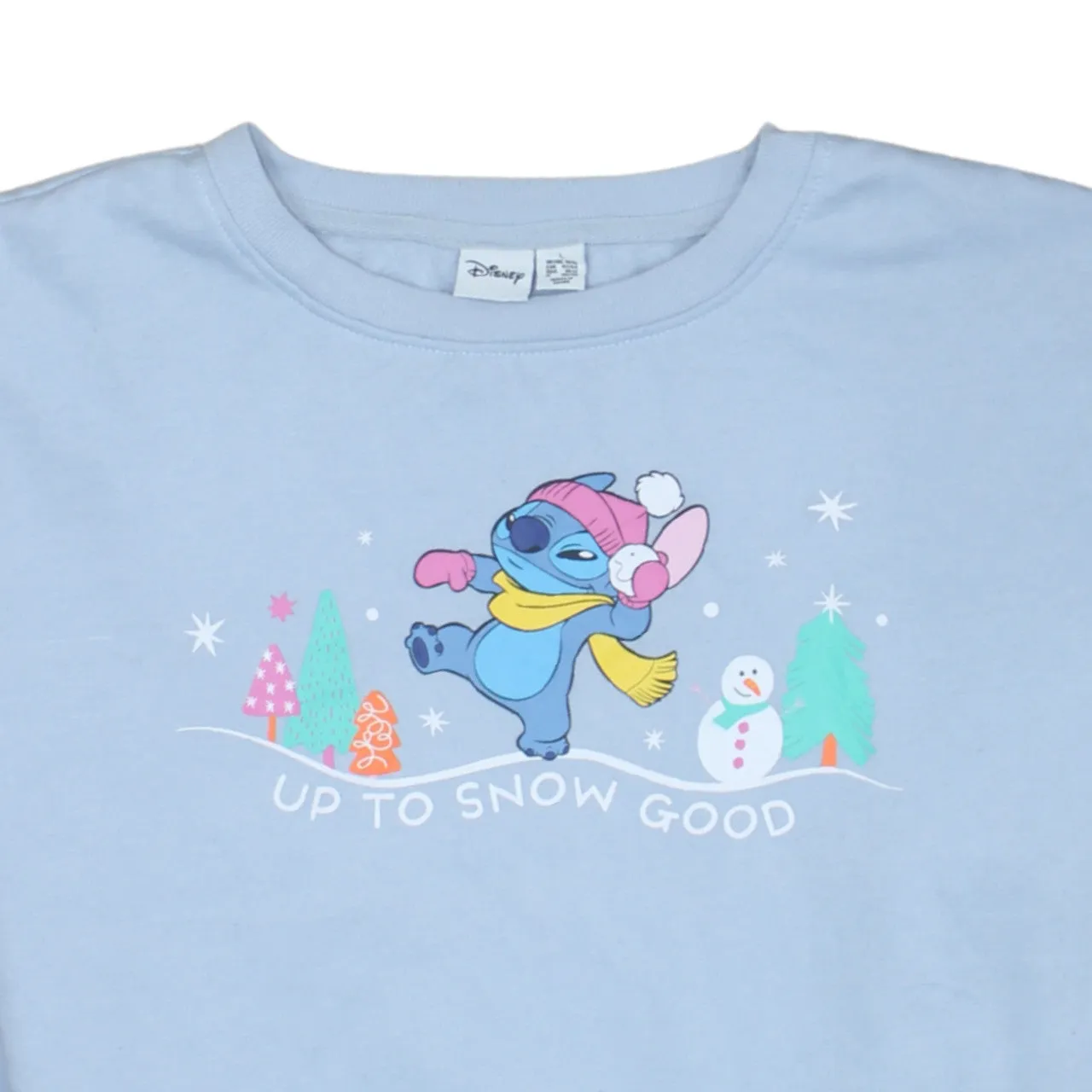 Disney 90's Stitch Crew Neck Sweatshirt Large Blue sold by Vintage Club product image thumbnail 3
