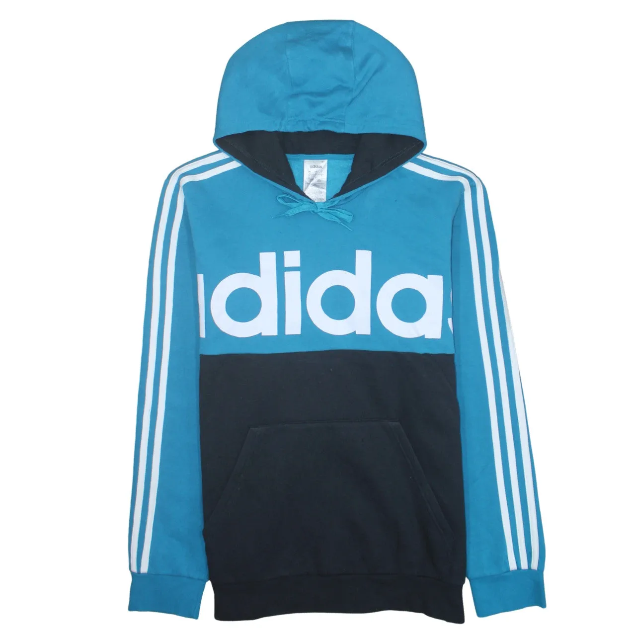 Adidas 90's Spellout Pullover Hoodie Large Black sold by Vintage Club