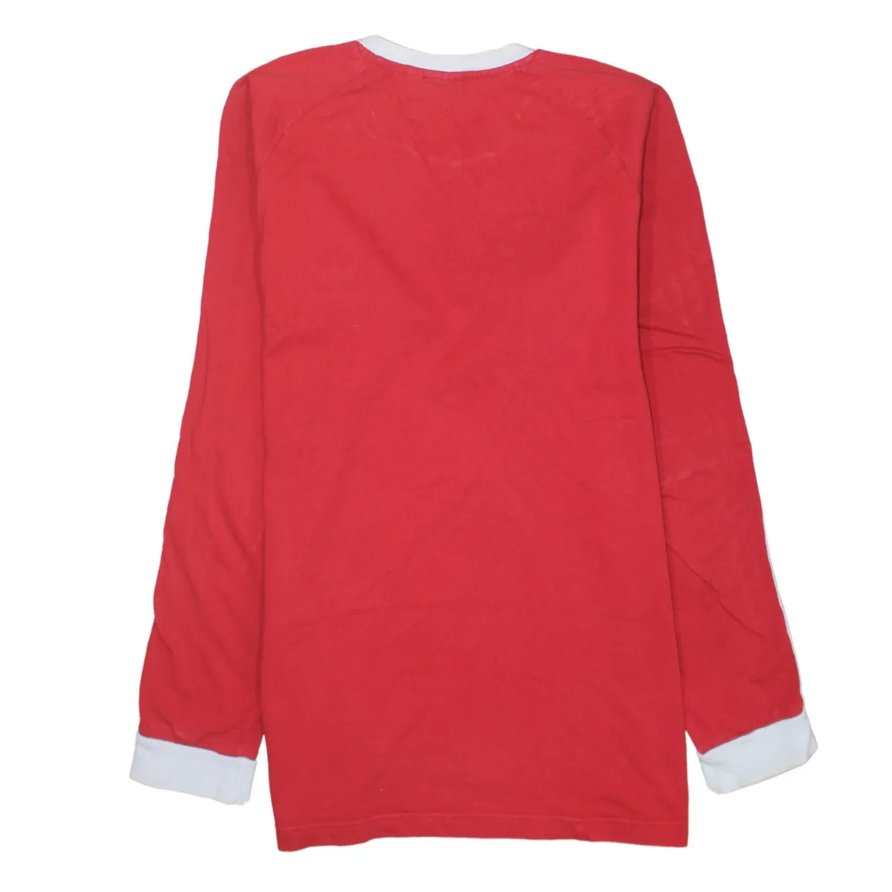 Adidas 90's Striped Sleeve Crew Neck Sweatshirt Large Red sold by Vintage Club product image thumbnail 2