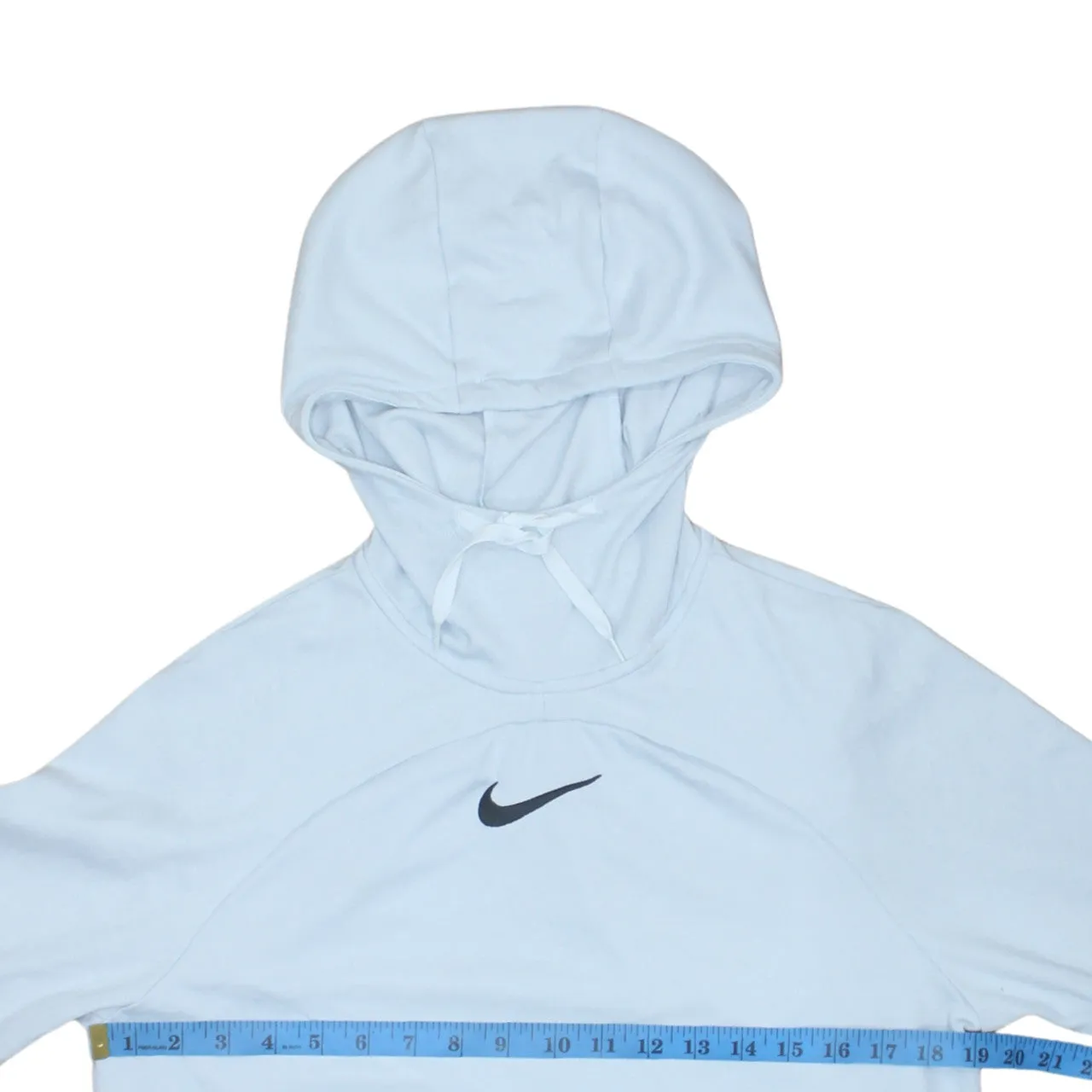 Nike 90's Center Middle Swoosh Pullover Hoodie Medium Grey sold by Vintage Club product image thumbnail 5