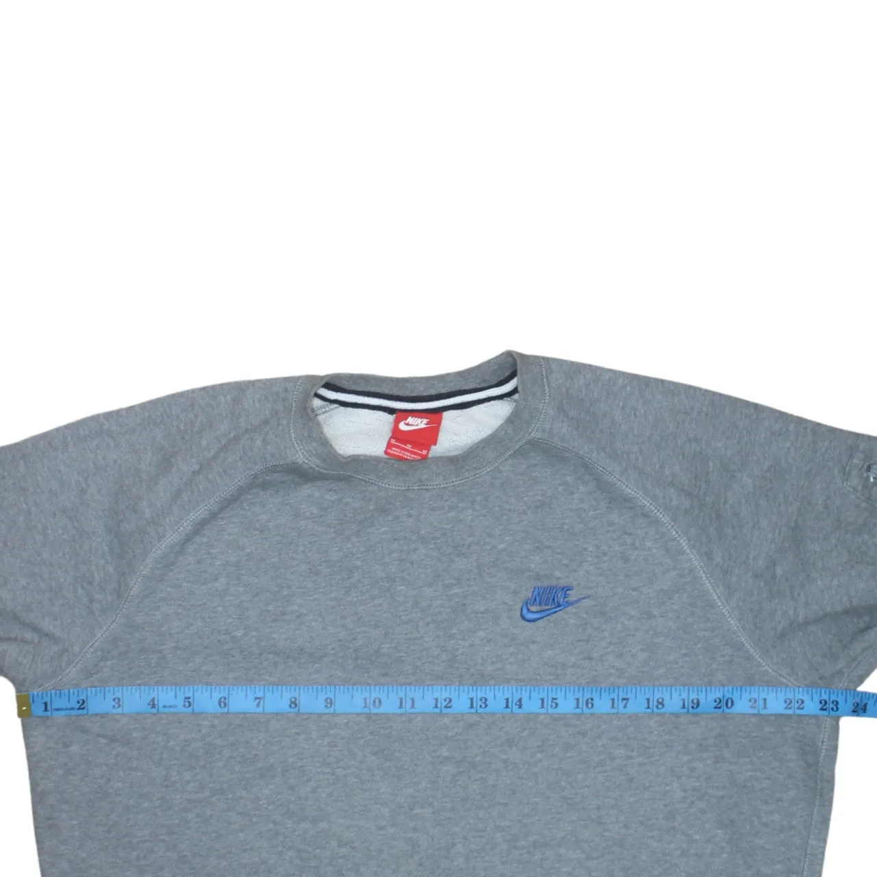 Nike 90's Swoosh Crew Neck Sweatshirt Medium Grey sold by Vintage Club product image thumbnail 5