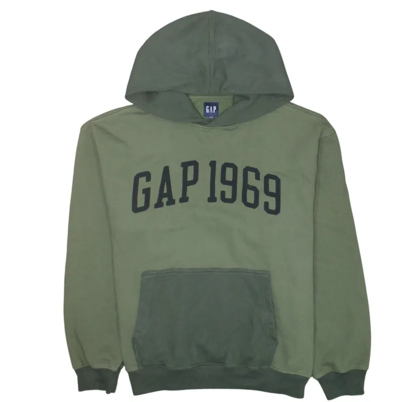 Gap 90's Spellout Pullover Hoodie Medium Green sold by Vintage Club