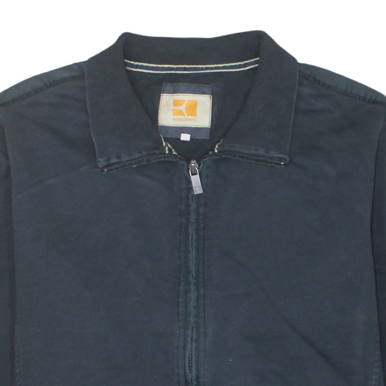 HUGO BOSS 90's Plain Full Zip Up Sweatshirt XLarge Black sold by Vintage Club product image thumbnail 3