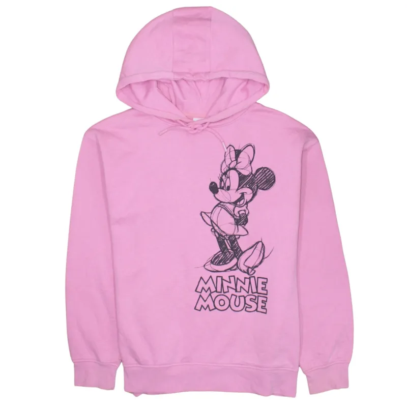 Disney 90's Minnie Mouse Pullover Hoodie Medium Pink sold by Vintage Club