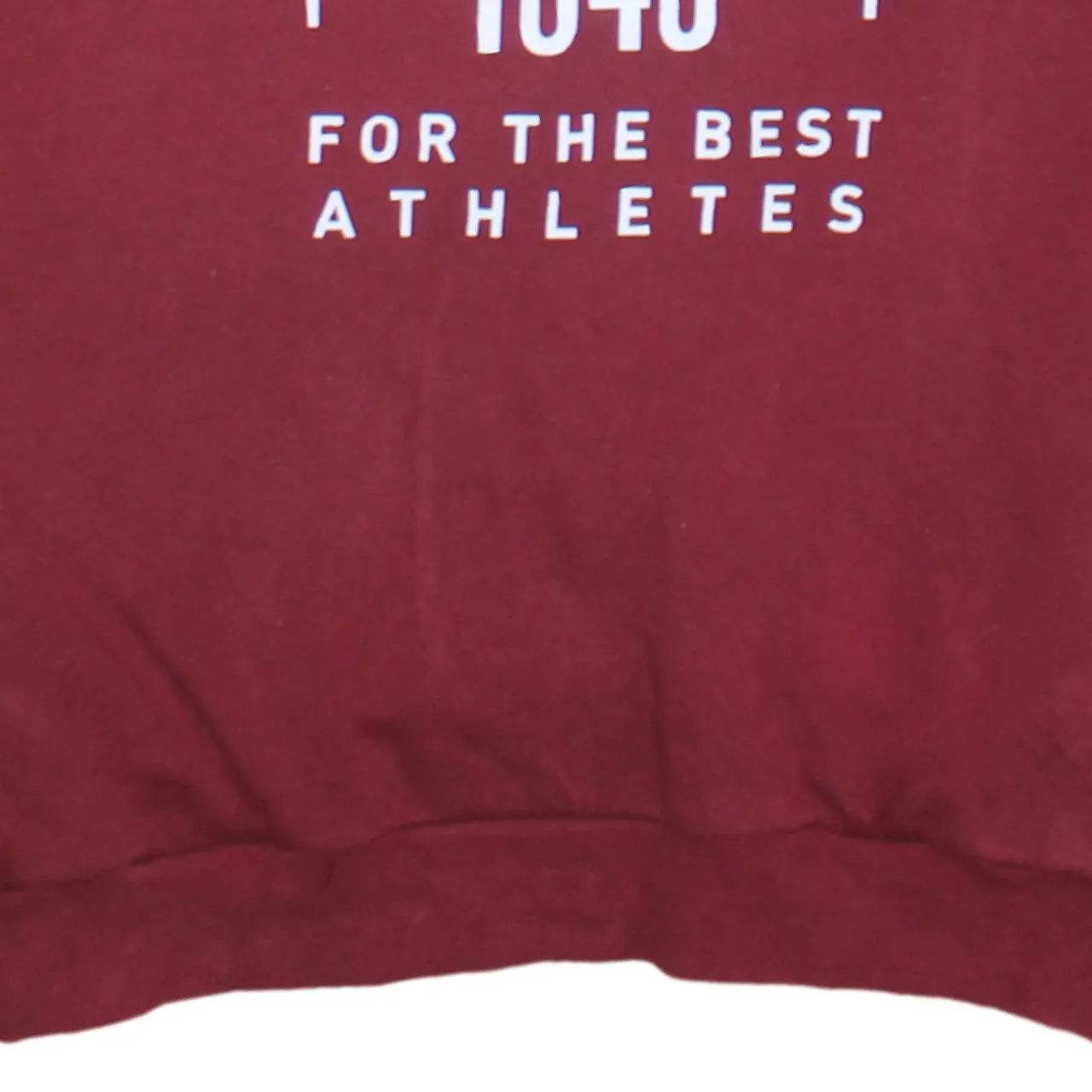 Adidas 90's Spellout Pullover Hoodie Small Burgundy Red sold by Vintage Club product image thumbnail 4