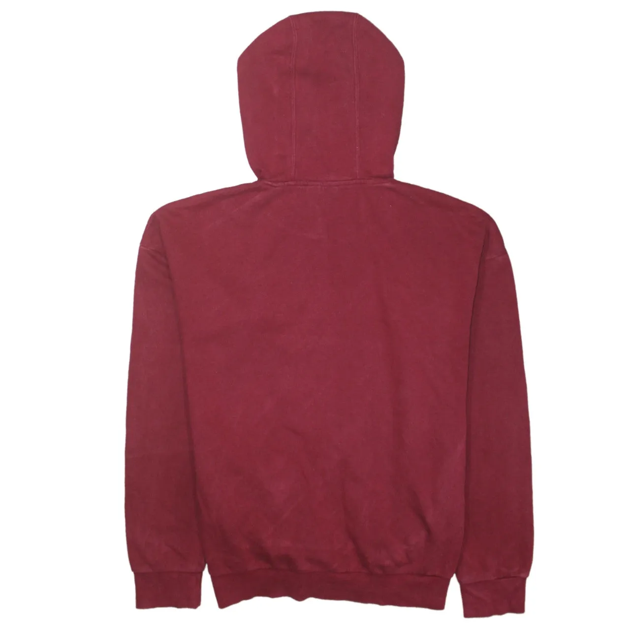 Adidas 90's Spellout Pullover Hoodie Small Burgundy Red sold by Vintage Club product image thumbnail 2