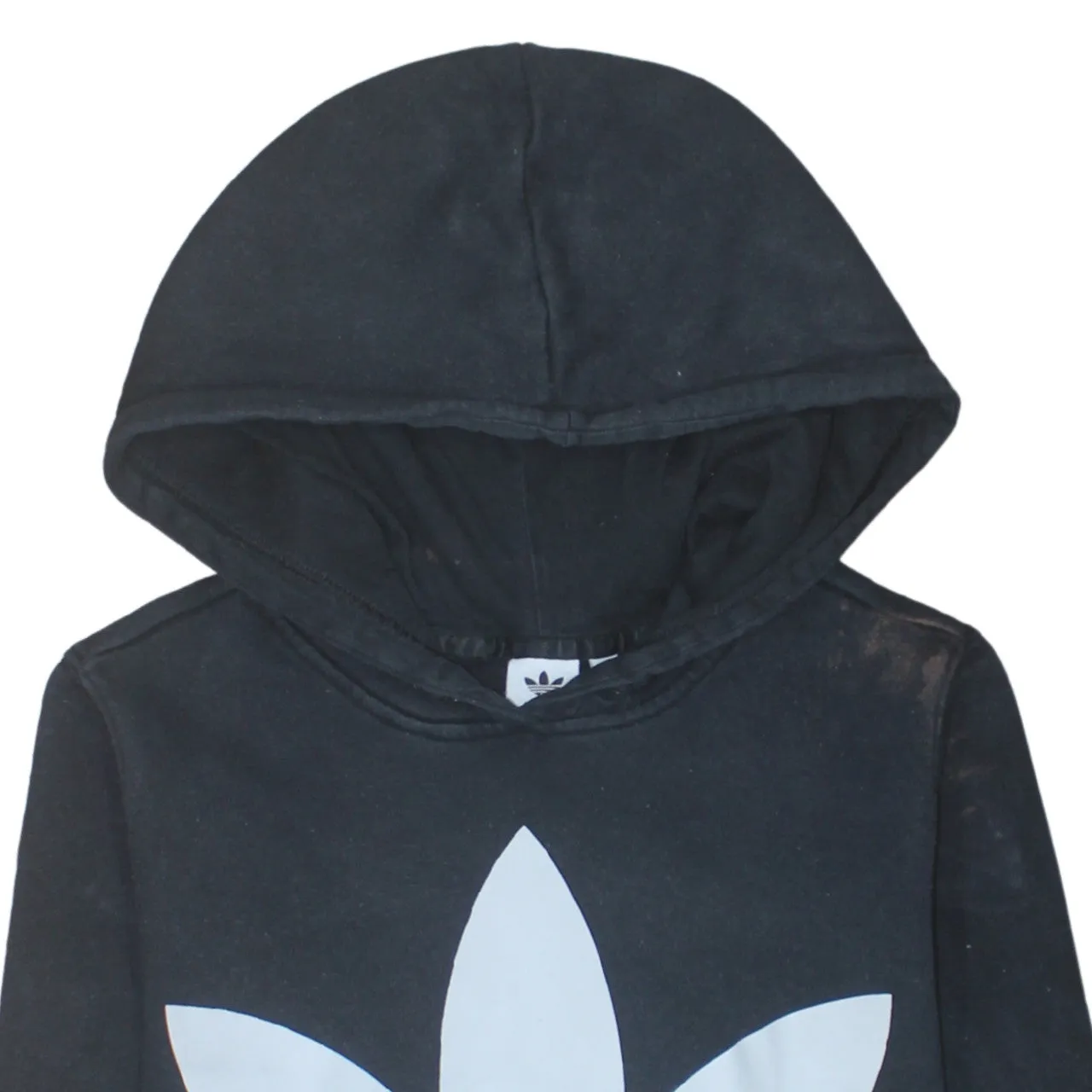 Adidas 90's Spellout Pullover Hoodie Small Black sold by Vintage Club product image thumbnail 3
