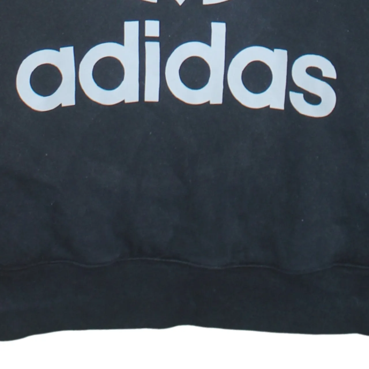 Adidas 90's Spellout Pullover Hoodie Small Black sold by Vintage Club product image thumbnail 4