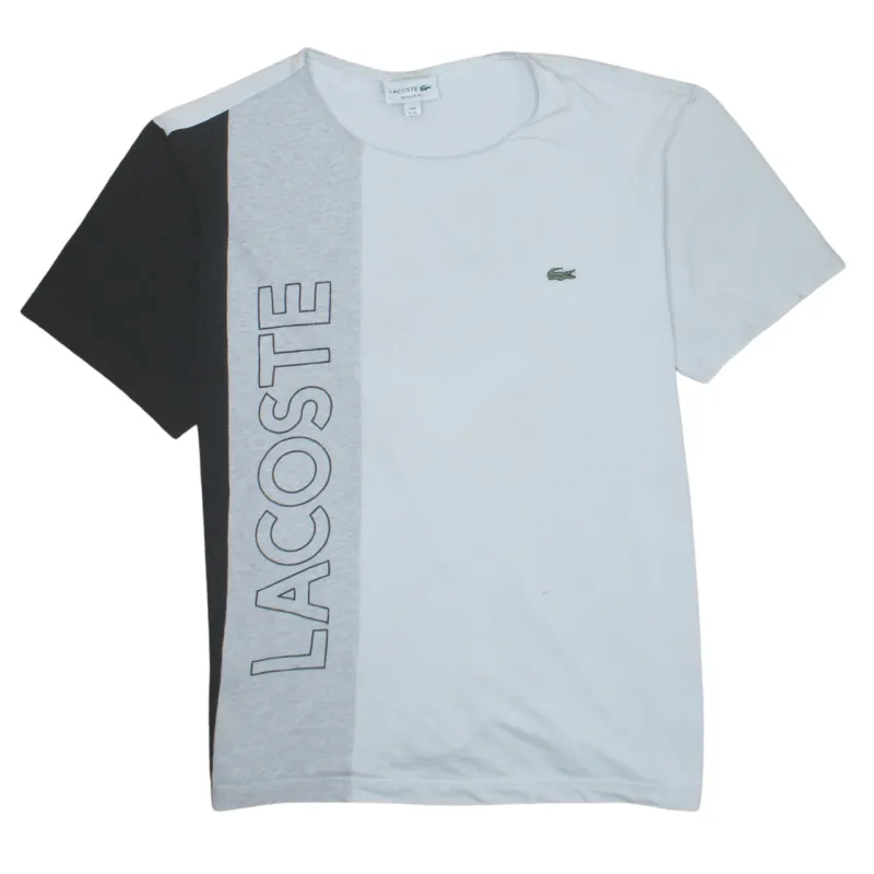 Lacoste 90's Spellout Short Sleeves T Shirt XLarge White made by Lacoste