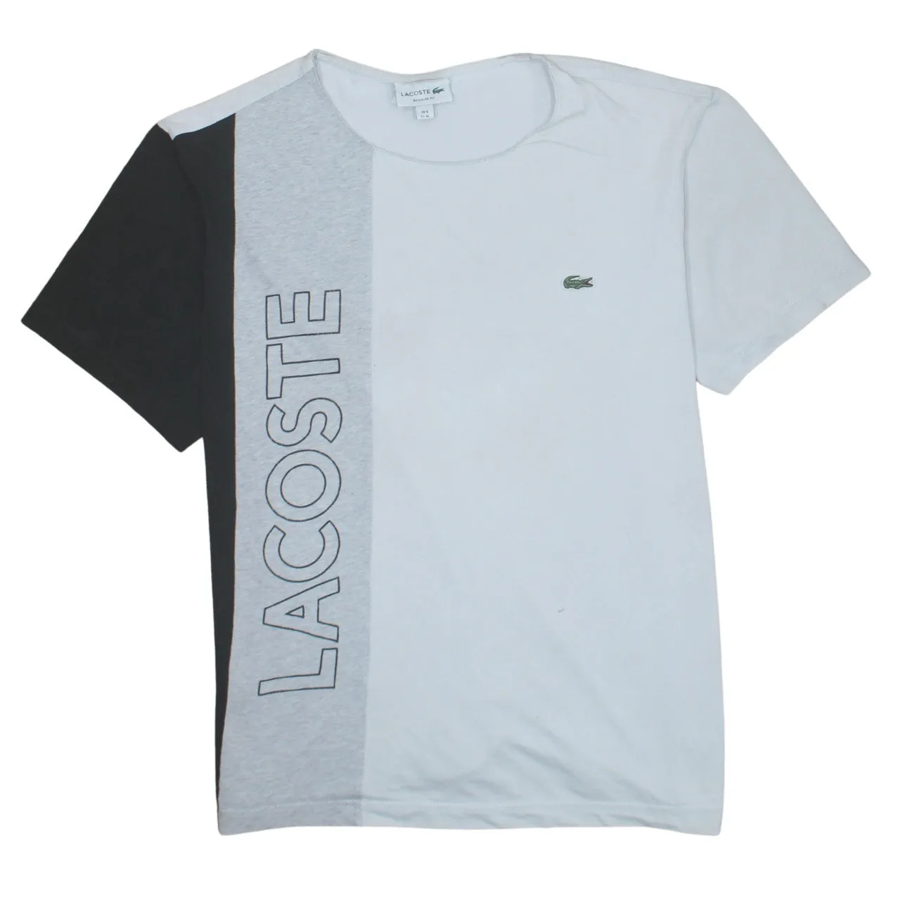Lacoste 90's Spellout Short Sleeves T Shirt XLarge White sold by Vintage Club