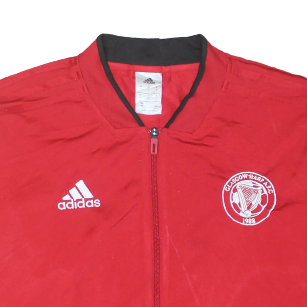 Adidas 90's Lightweight Full Zip Up Sweatshirt Large Red sold by Vintage Club product image thumbnail 3
