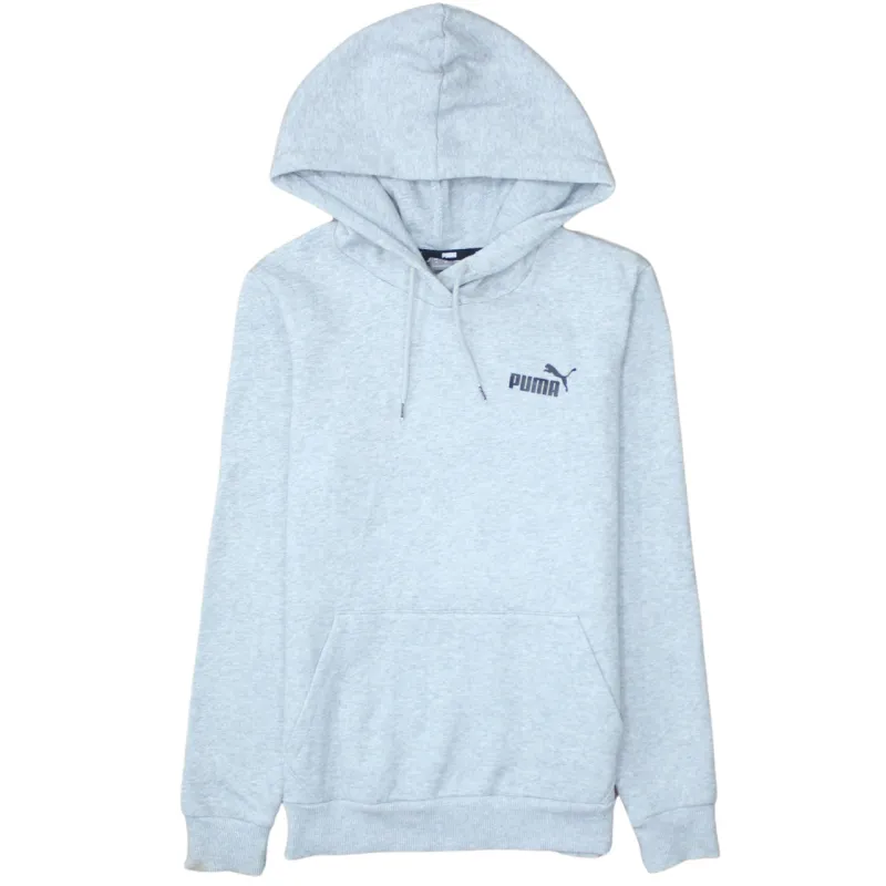 Puma Light Grey Hoodie Men's XSmall Embroidered Chest Logo Drawstring Pullover Sweatshirt made by Puma