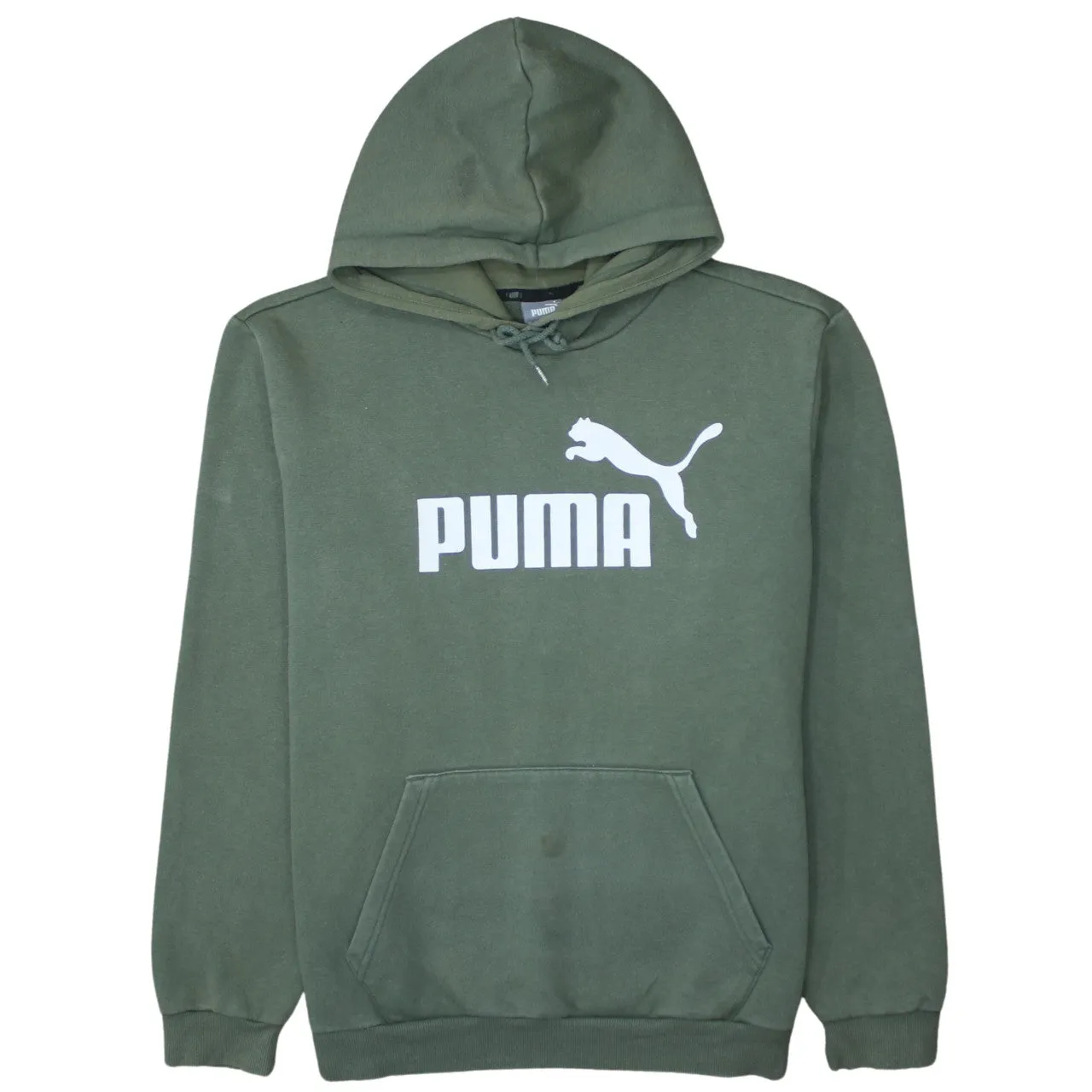 Puma 90's Spellout Pullover Hoodie Large Green sold by Vintage Club