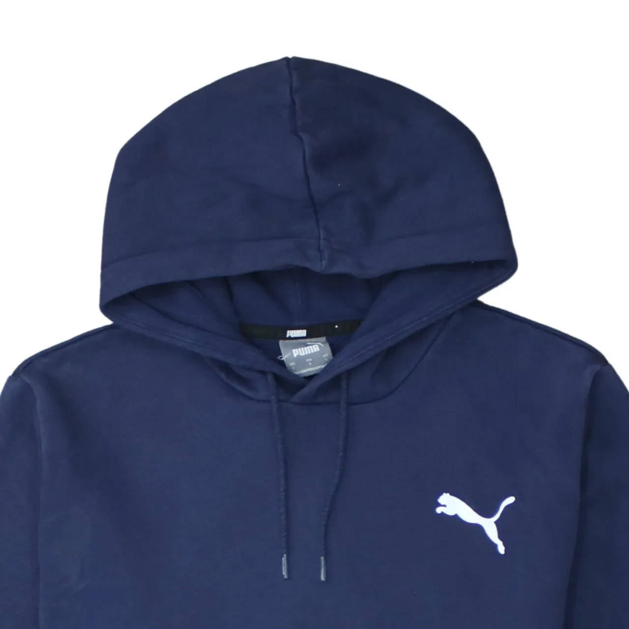 Puma 90's Drawstring Pockets Pullover Hoodie Large Navy Blue sold by Vintage Club product image thumbnail 3