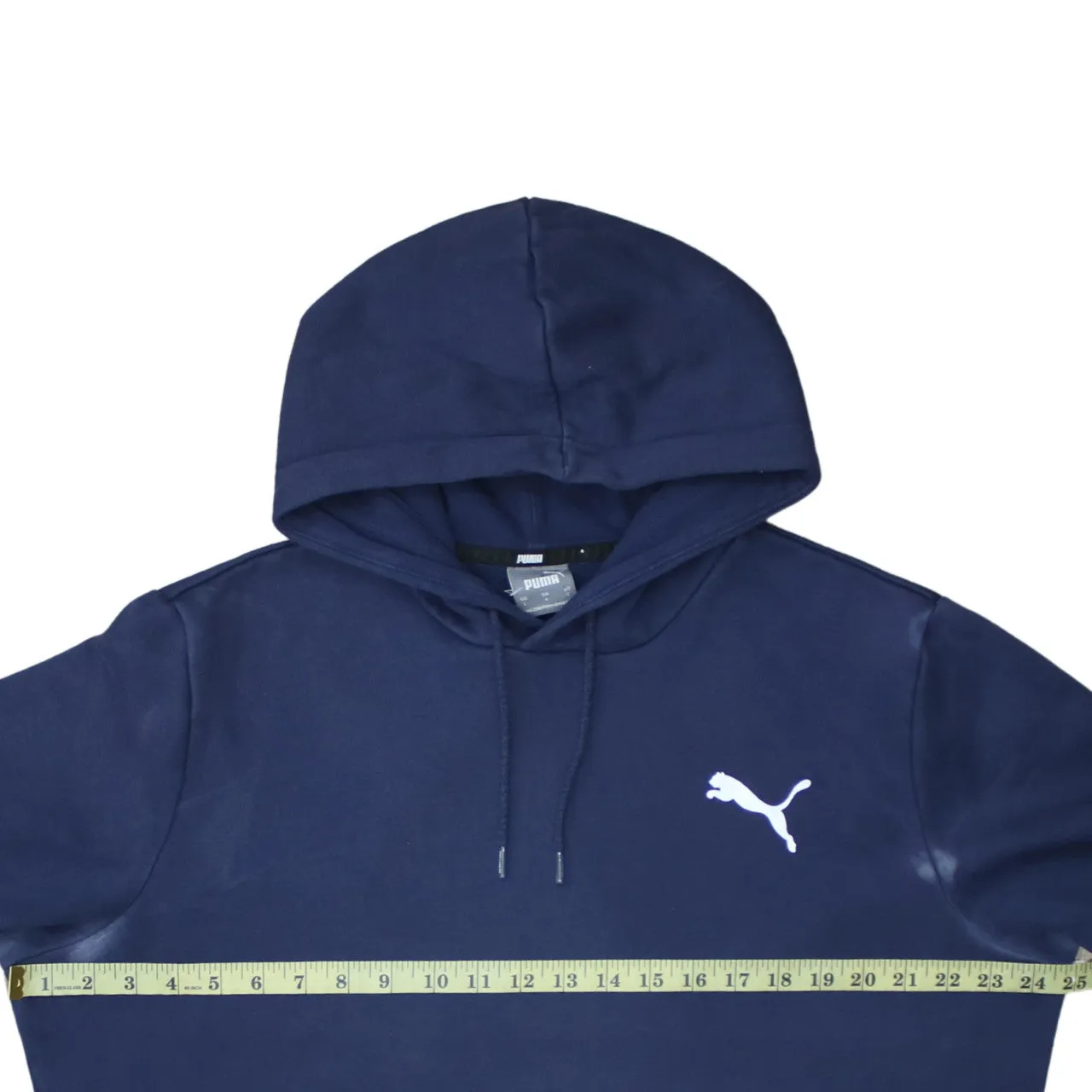 Puma 90's Drawstring Pockets Pullover Hoodie Large Navy Blue sold by Vintage Club product image thumbnail 5