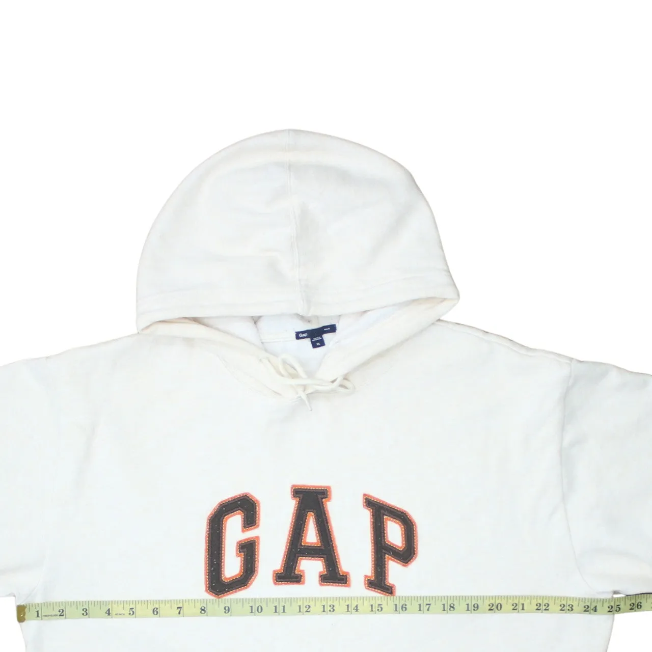 Gap 90's Spellout Pullover Hoodie XLarge Beige Cream sold by Vintage Club product image thumbnail 5