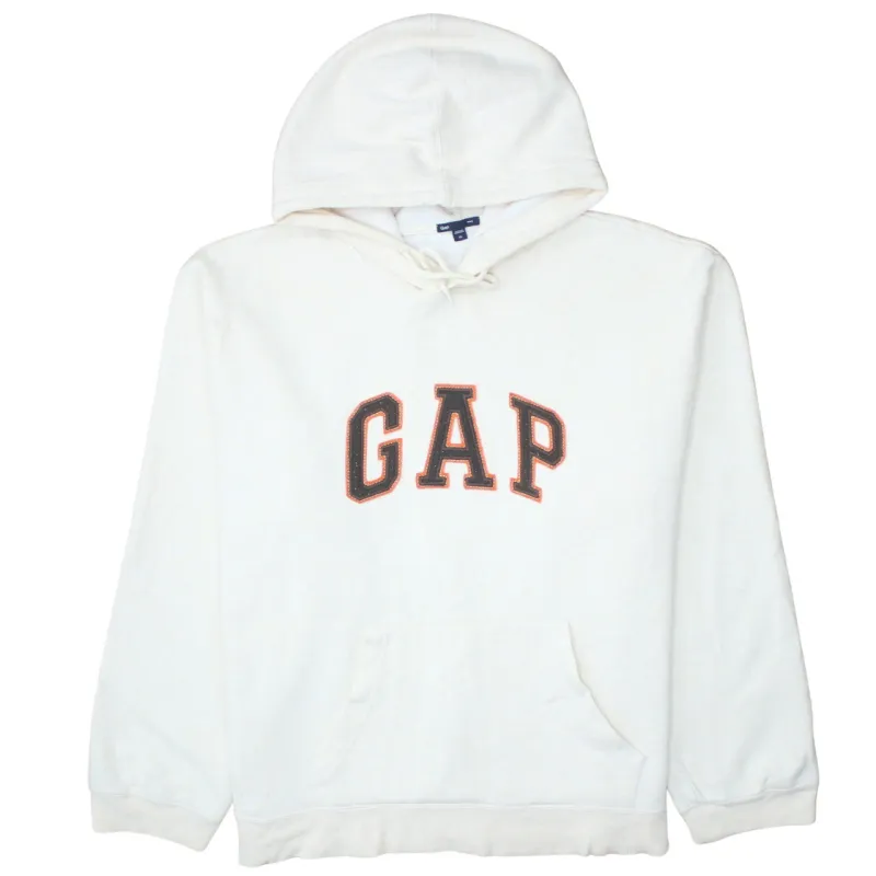 Gap 90's Spellout Pullover Hoodie XLarge Beige Cream made by GAP