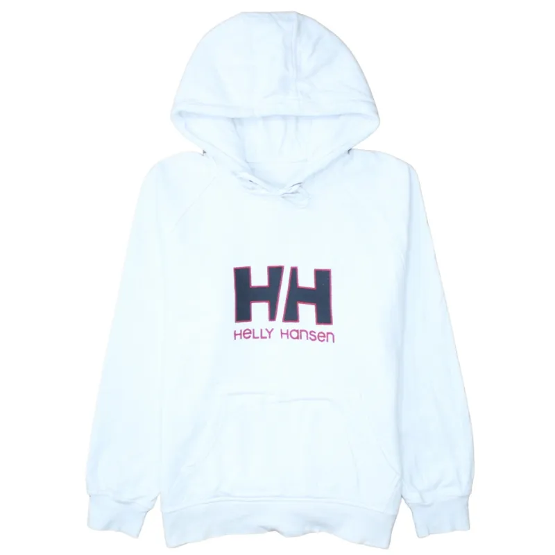 Helly Hansen White Hoodie Men’s XSmall Embroidered HH Logo Front Pouch Pullover Sweatshirt made by Helly Hansen