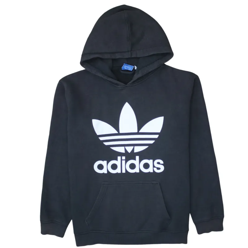Adidas 90's Spellout Pullover Hoodie XLarge Black sold by Vintage Club