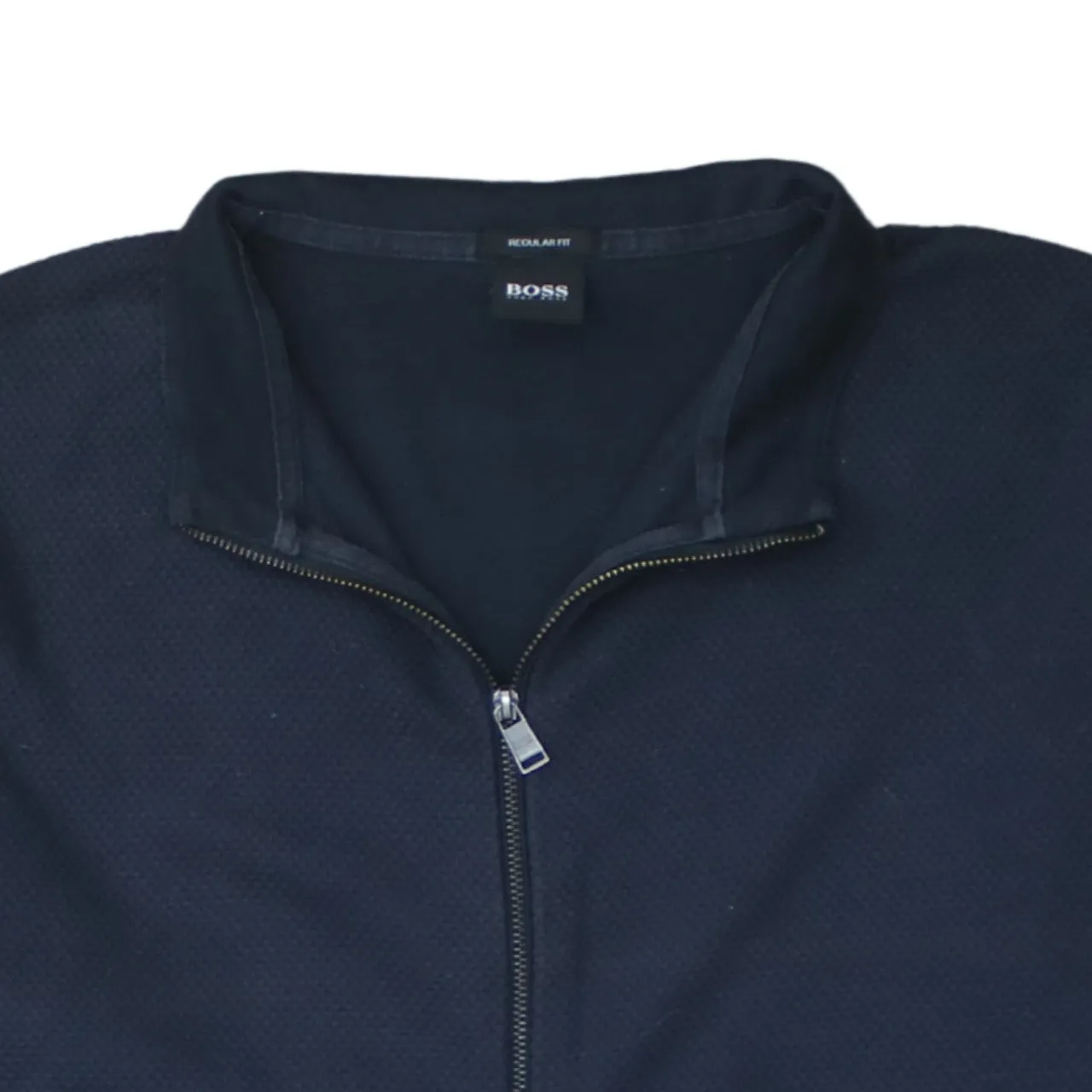 HUGO BOSS 90's Plain Full Zip Up Sweatshirt Large Black sold by Vintage Club product image thumbnail 3