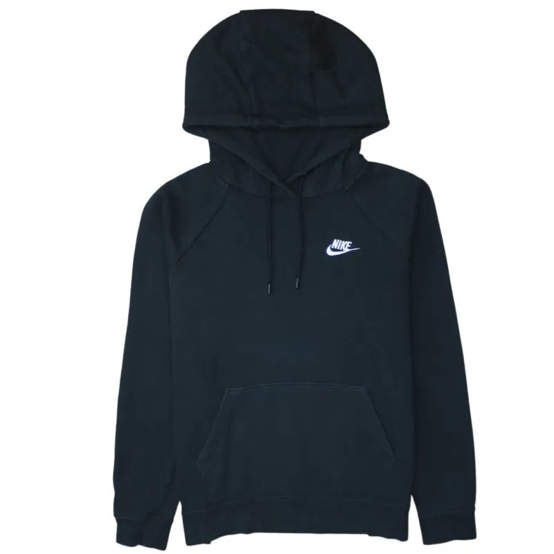 Nike 90's Swoosh Pullover Hoodie Small Black sold by Vintage Club