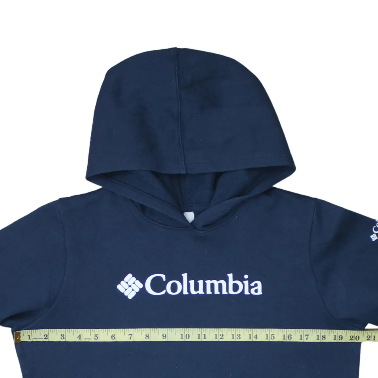 Columbia 90's Spellout Pullover Hoodie XLarge Navy Blue sold by Vintage Club product image thumbnail 5