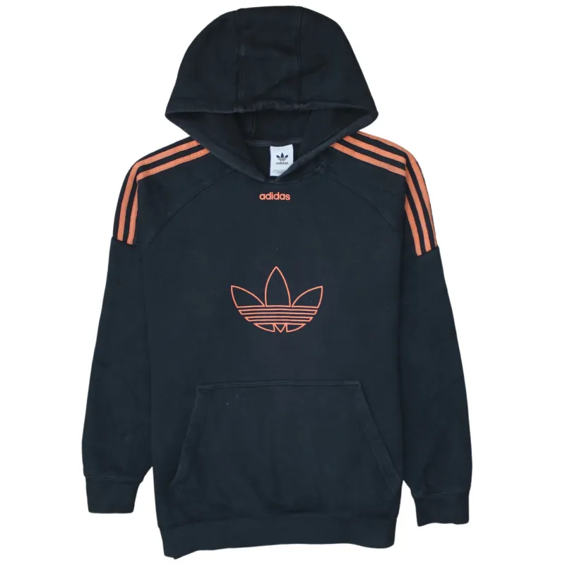 Adidas 90's Spellout Pullover Hoodie XLarge  Black sold by Vintage Club