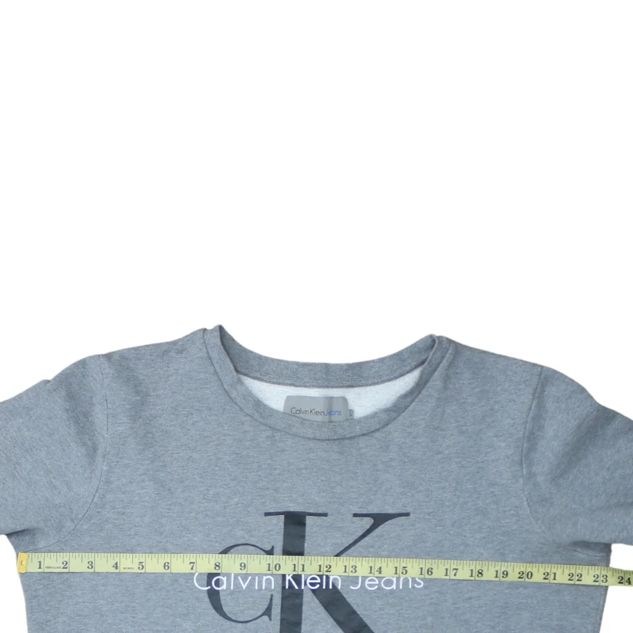 Calvin Klein 90's Spellout Crew Neck Sweatshirt Large Grey sold by Vintage Club product image thumbnail 5