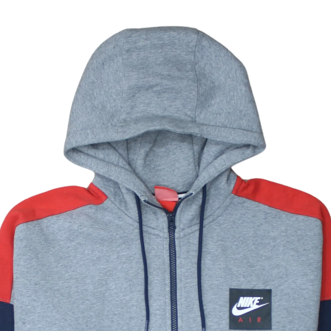 Nike 90's Swoosh Full Zip Up Hoodie Large Grey sold by Vintage Club product image thumbnail 3