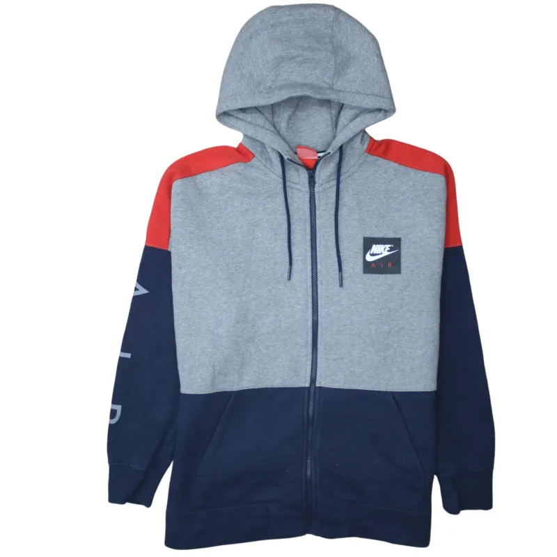 Nike 90's Swoosh Full Zip Up Hoodie Large Grey sold by Vintage Club