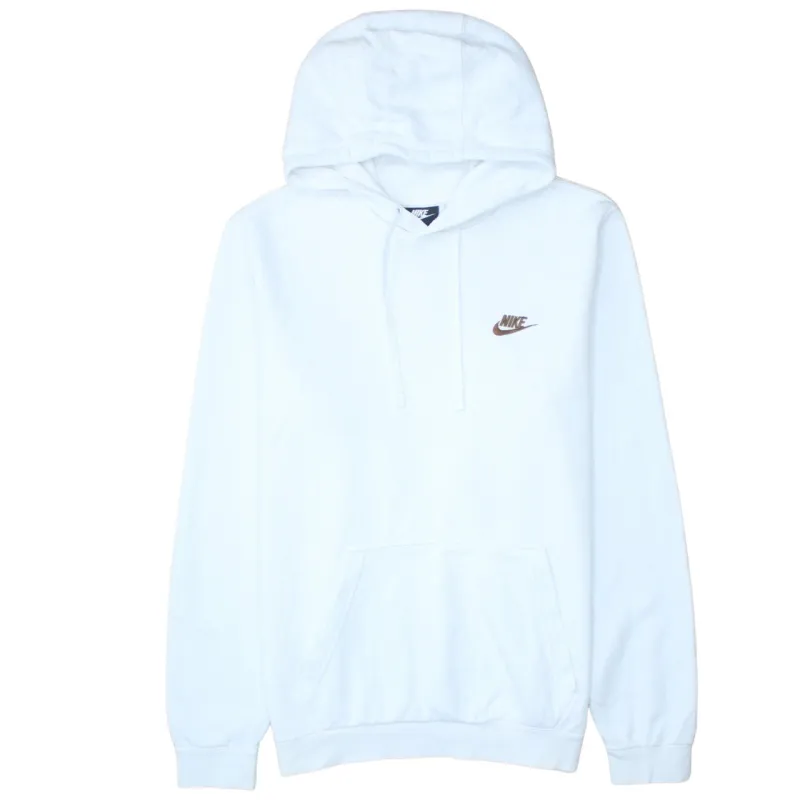 Nike 90's Swoosh Pullover Hoodie Medium White sold by Vintage Club