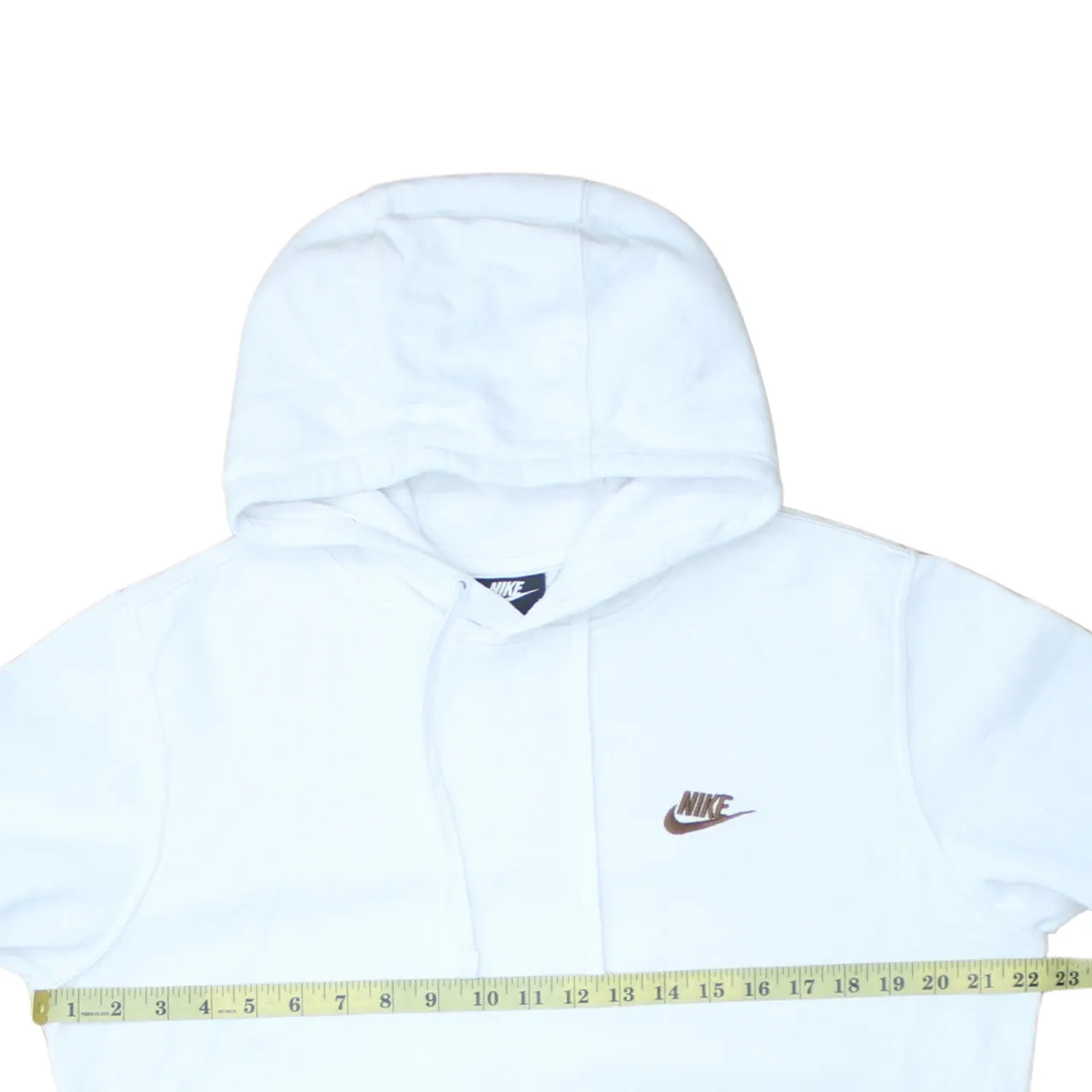 Nike 90's Swoosh Pullover Hoodie Medium White sold by Vintage Club product image thumbnail 5
