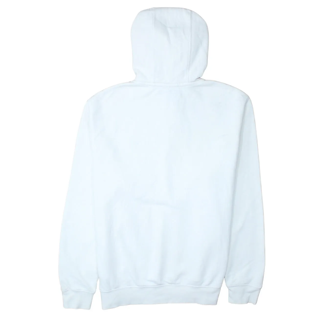 Nike White Hoodie Men’s Medium Embroidered Swoosh Logo Front Pocket Pullover Sweatshirt sold by Vintage Club product image thumbnail 2