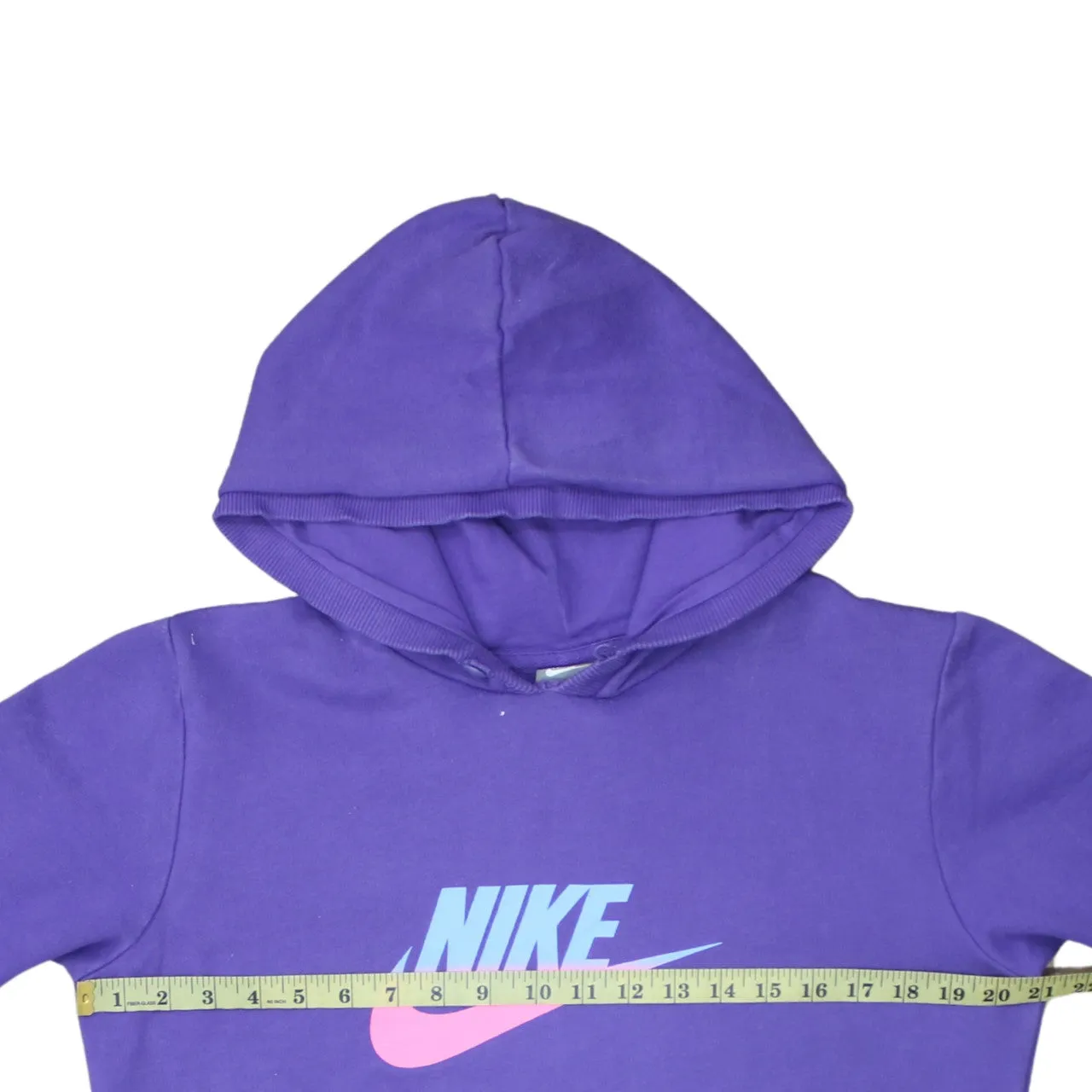 Nike 90's Center Middle Swoosh Pullover Hoodie Large Purple sold by Vintage Club product image thumbnail 5
