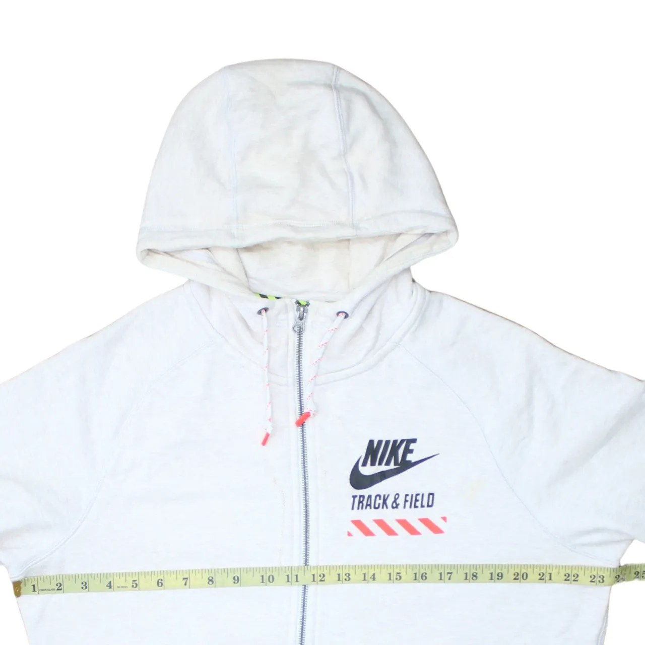 Nike 90's Swoosh Full Zip Up Hoodie Large White sold by Vintage Club product image thumbnail 5
