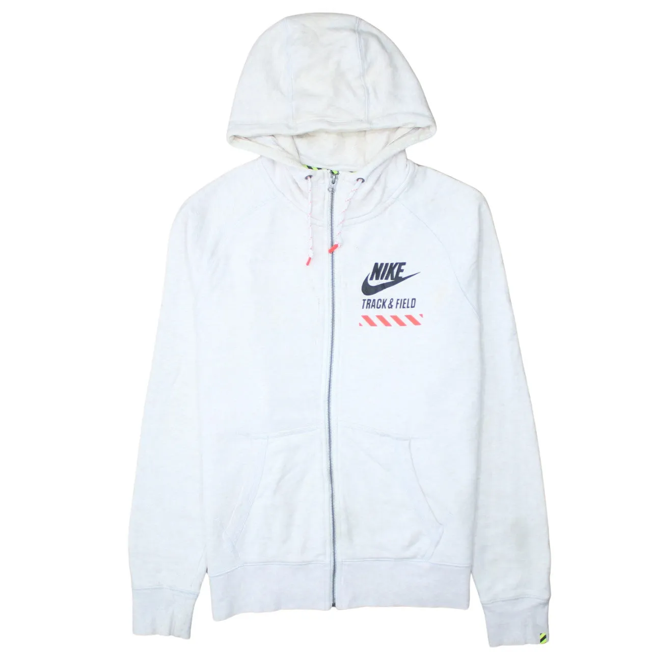 Nike 90's Swoosh Full Zip Up Hoodie Large White sold by Vintage Club