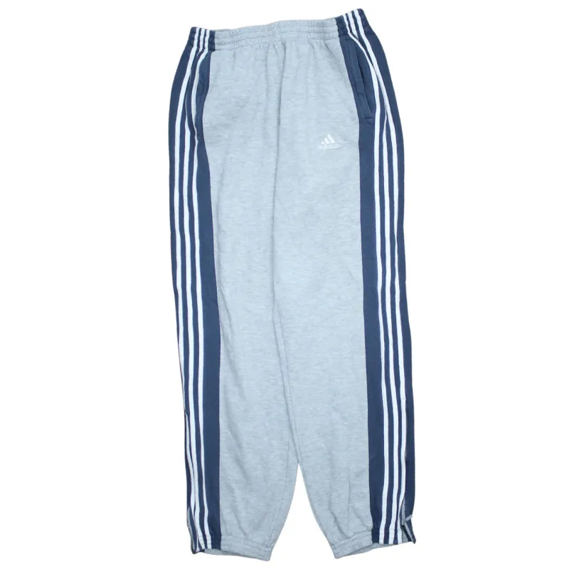 Adidas 90's 3 Stripes Casual Joggers / Sweatpants Large Grey sold by Vintage Club