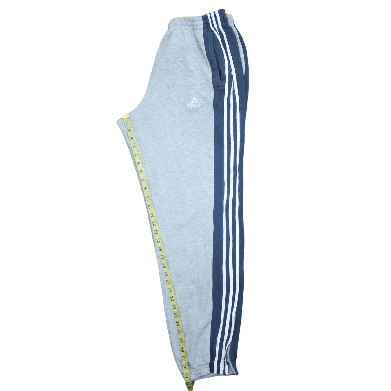 Adidas 90's 3 Stripes Casual Joggers / Sweatpants Large Grey sold by Vintage Club product image thumbnail 5