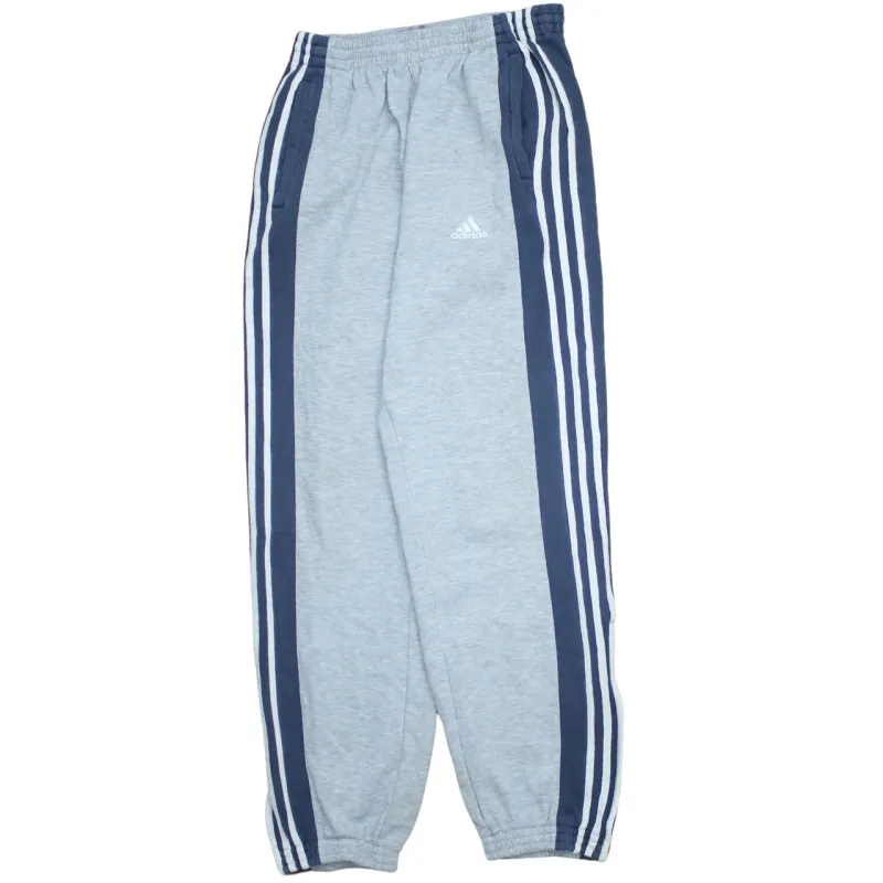 Adidas 90's 3 Stripes Casual Joggers / Sweatpants Small Grey sold by Vintage Club