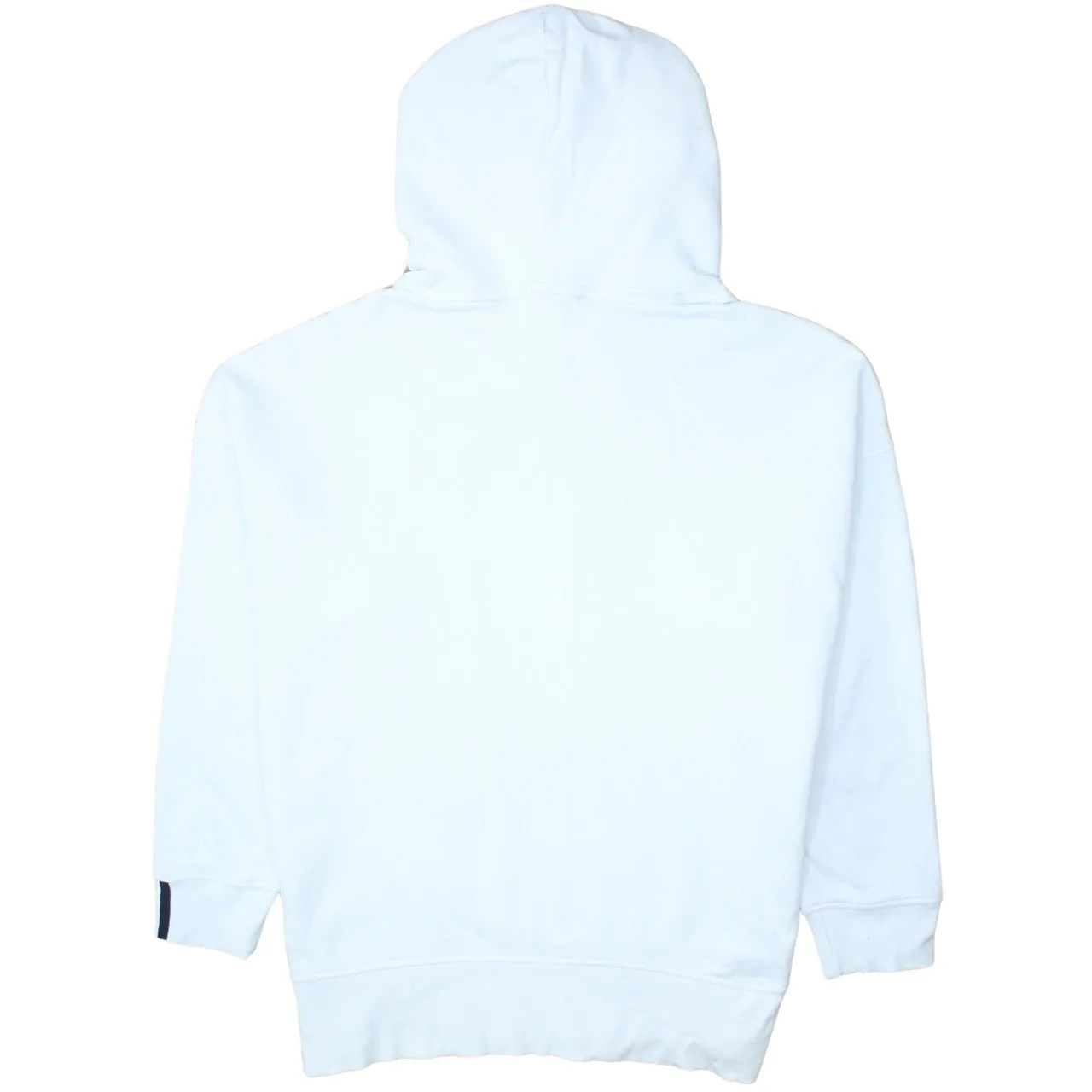 Adidas White Hoodie Women’s XXLarge Logo Tape Sleeves Drawstring Hood Pullover Sweatshirt sold by Vintage Club product image thumbnail 2