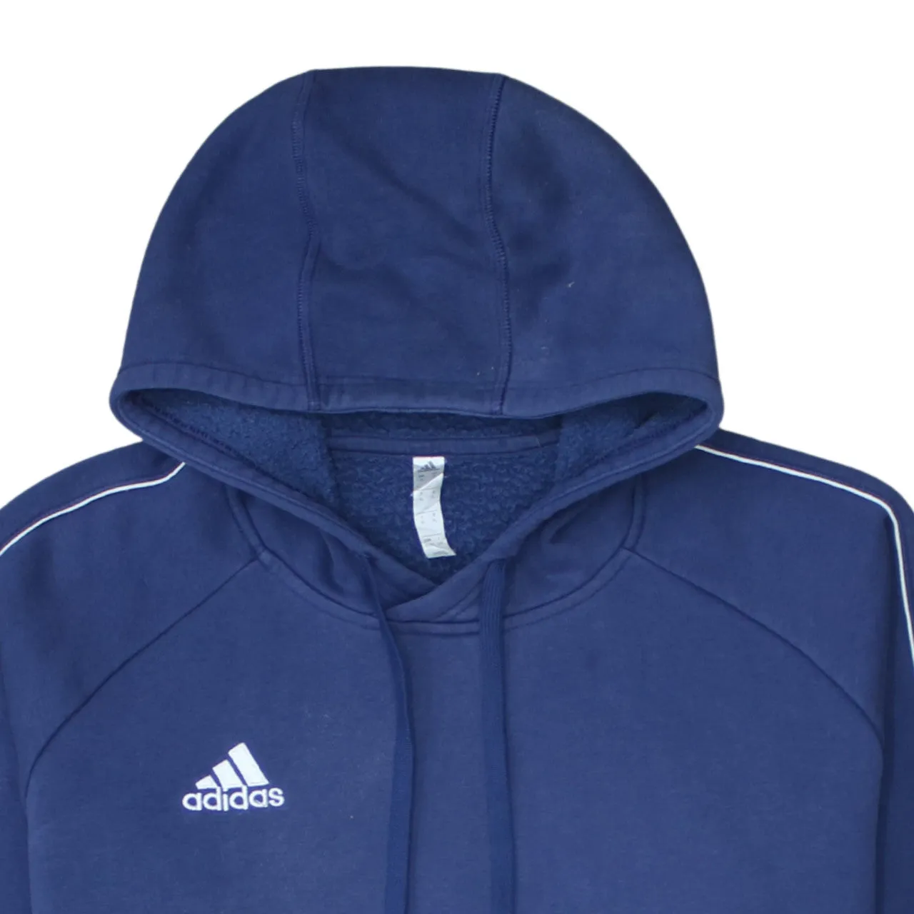 Adidas 90's Drawstring Pockets Pullover Hoodie XLarge Blue sold by Vintage Club product image thumbnail 3