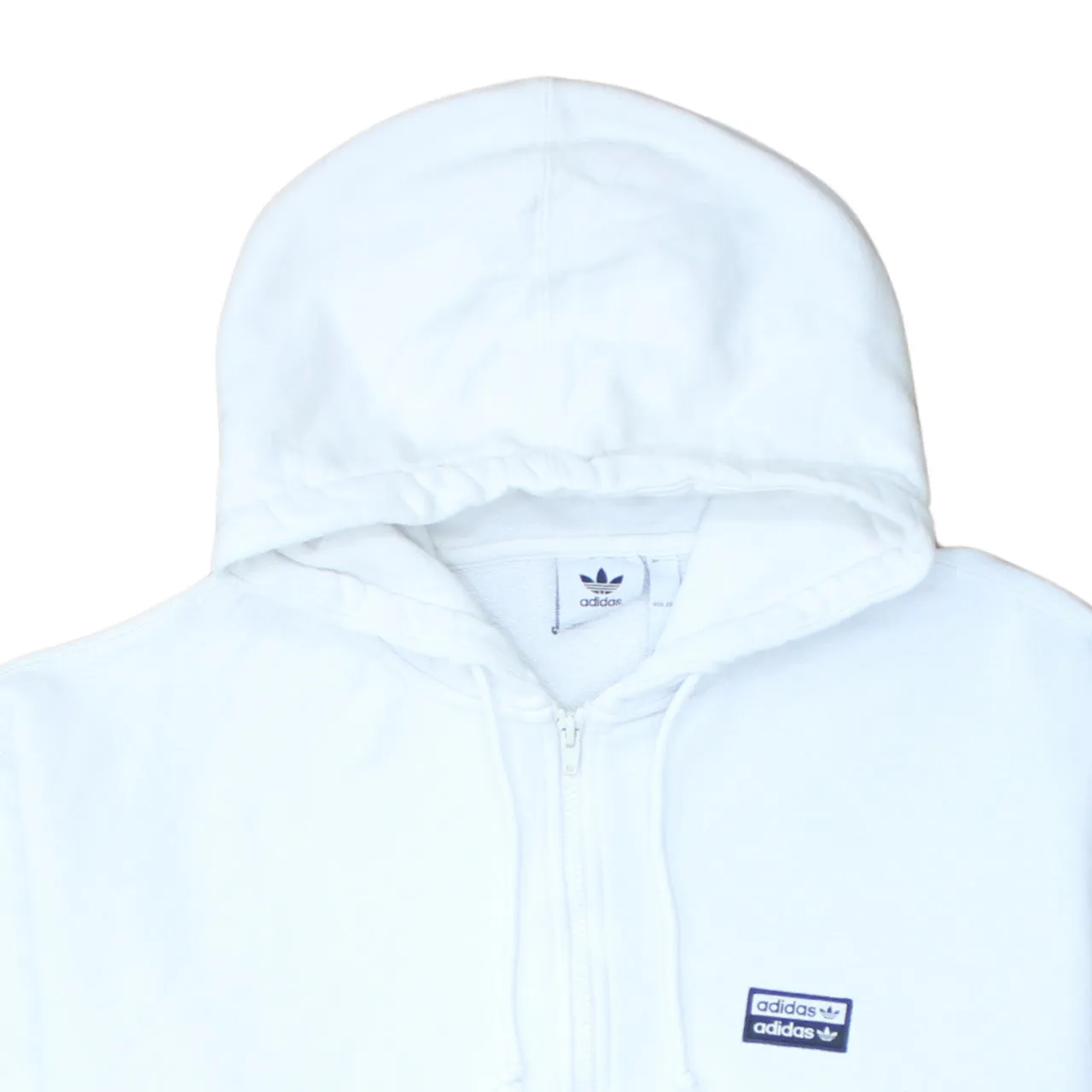 Adidas 90's 3 Stripes Cuff Pullover Hoodie XXLarge (2XL) White sold by Vintage Club product image thumbnail 3