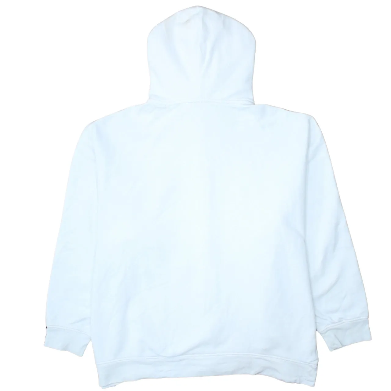 Adidas 90's 3 Stripes Cuff Pullover Hoodie XXLarge (2XL) White sold by Vintage Club product image thumbnail 2