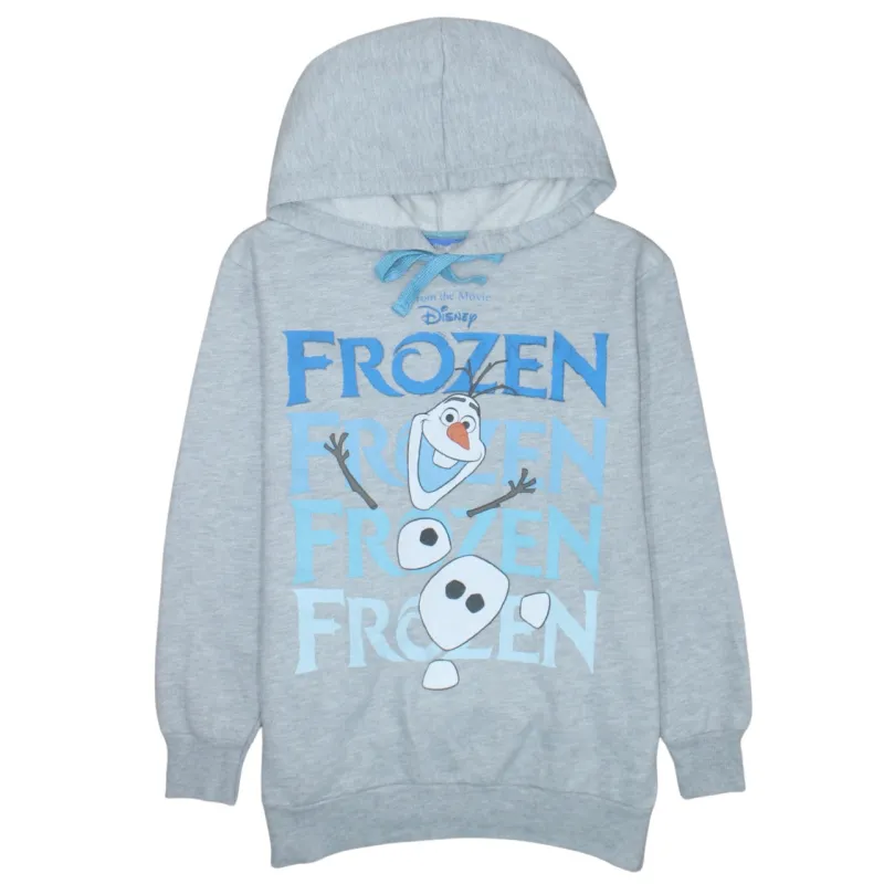 Disney 90's Frozen Pullover Hoodie Large Grey made by Disney